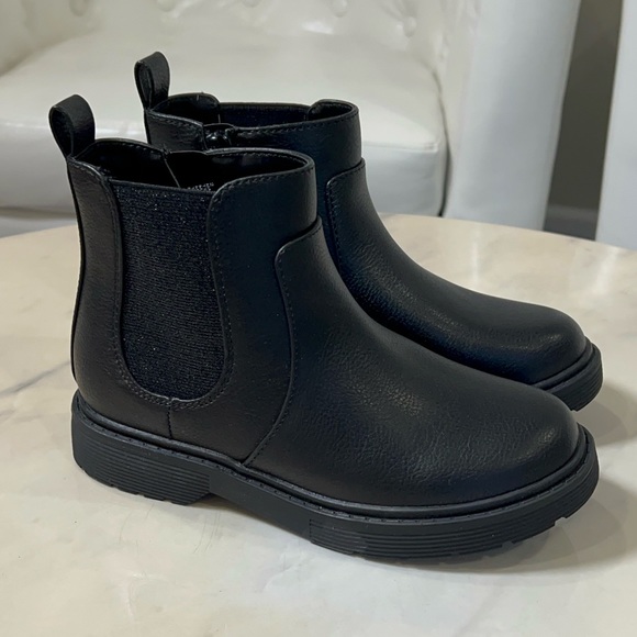 Cat & Jack Other - Cat & Jack, Girls, Black, Side Zip, Ankle Boot.